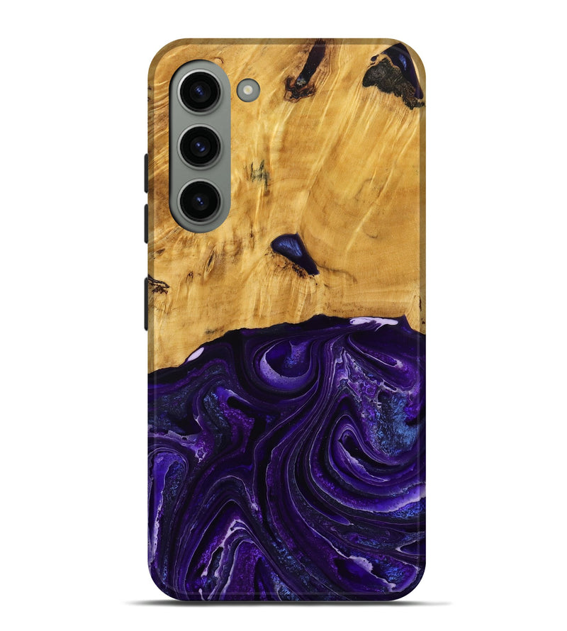 Galaxy S23 Plus Wood Live Edge Phone Case - Belva (Purple, 790354)