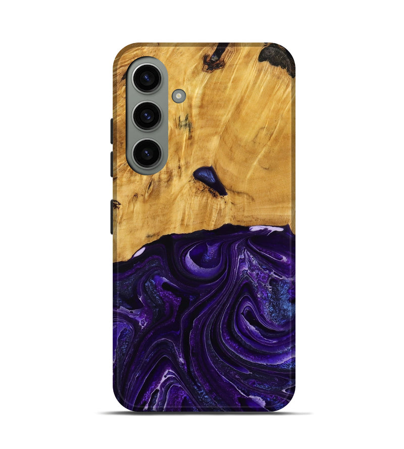 Galaxy S24 Wood Live Edge Phone Case - Belva (Purple, 790354)