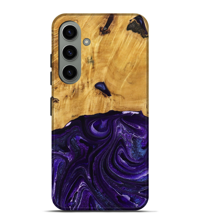Galaxy S24 Plus Wood Live Edge Phone Case - Belva (Purple, 790354)