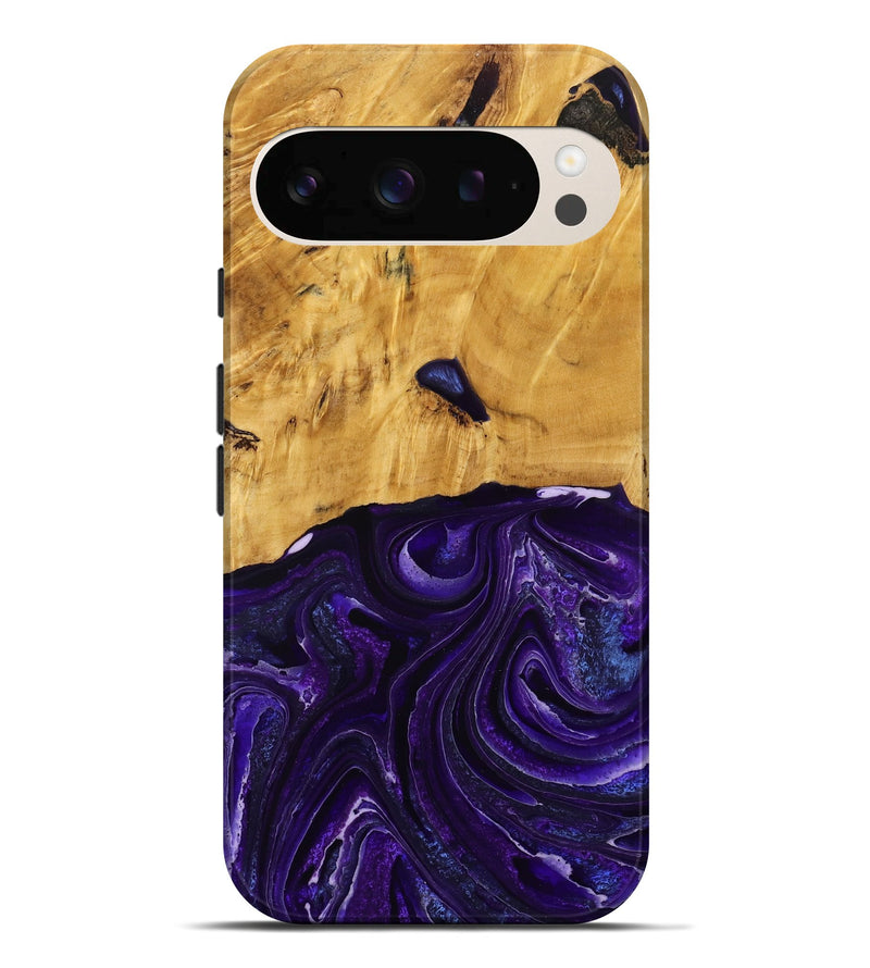 Pixel 10 Pro XL Wood Live Edge Phone Case - Belva (Purple, 790354)