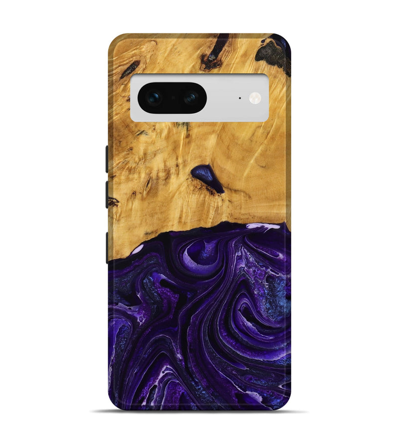 Pixel 7 Wood Live Edge Phone Case - Belva (Purple, 790354)