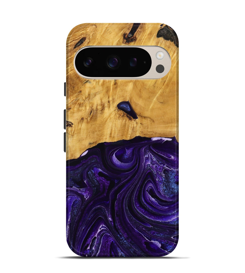 Pixel 9 Wood Live Edge Phone Case - Belva (Purple, 790354)