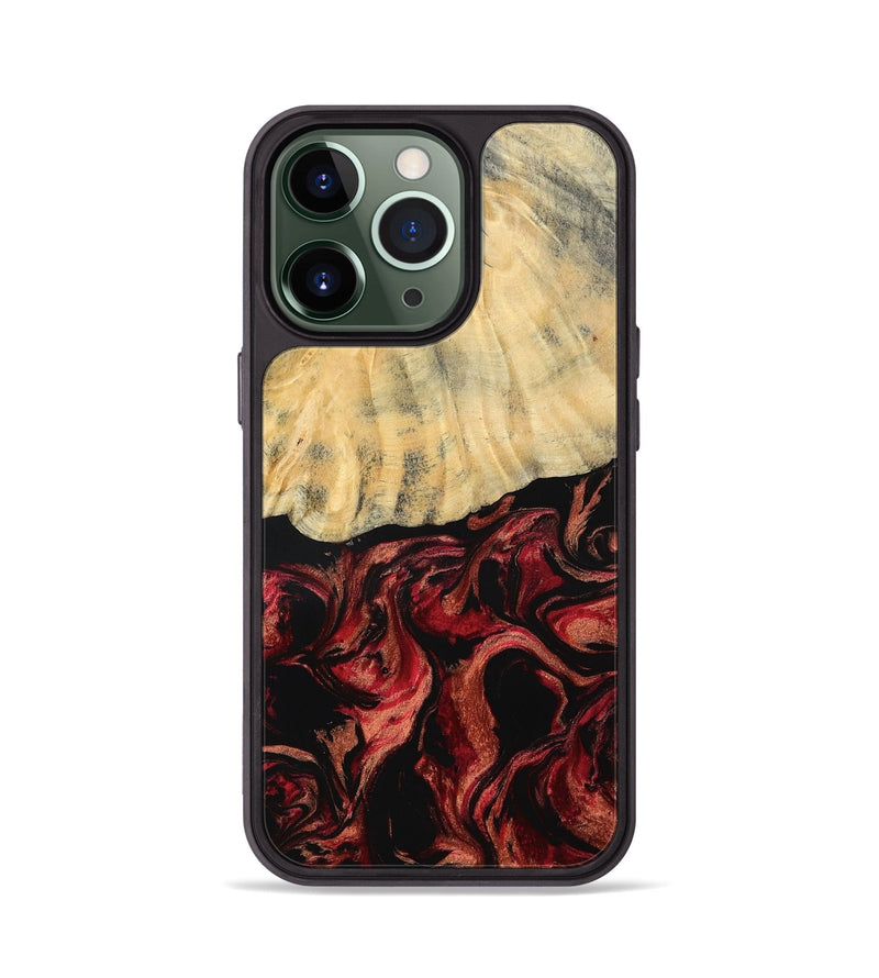 iPhone 13 Pro Wood Phone Case - Sincere (Red, 790393)