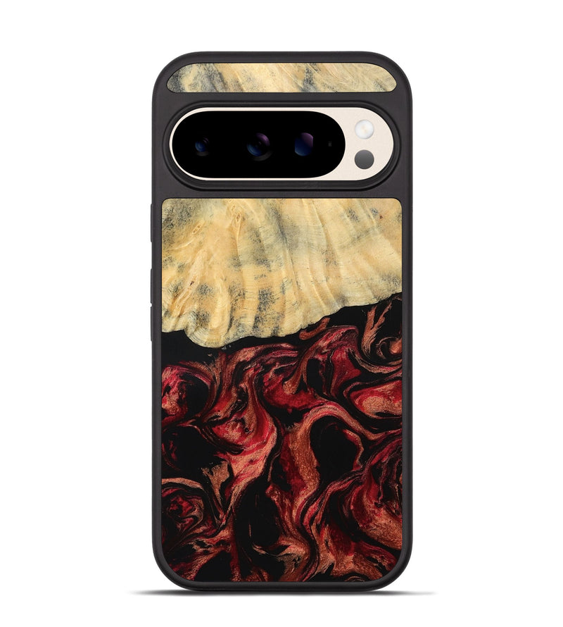 Pixel 10 Wood Phone Case - Sincere (Red, 790393)