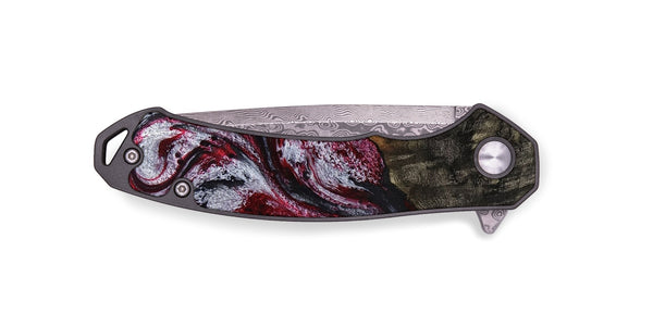 EDC Wood Pocket Knife - Abagail (Red, 790394)