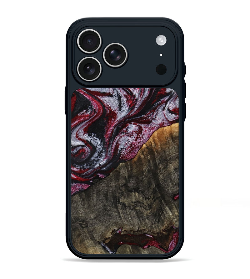 iPhone 17 Pro Max Wood Phone Case - Abagail (Red, 790394)