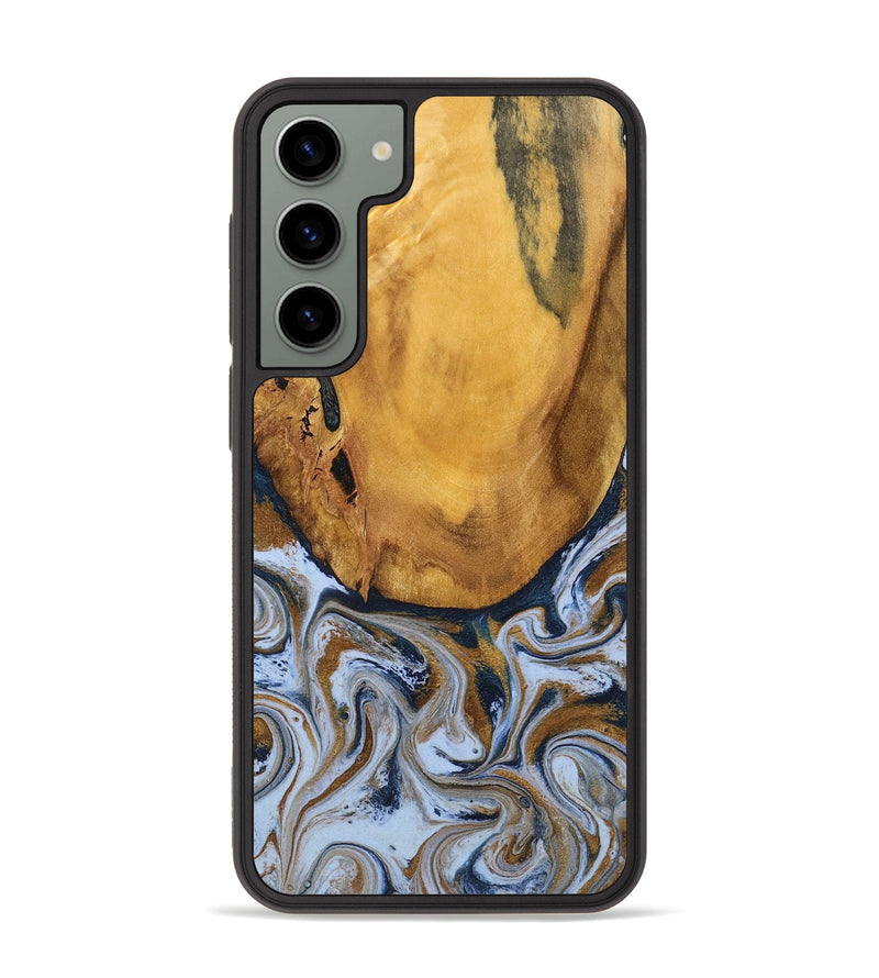 Galaxy S23 Plus Wood Phone Case - Lyra (Teal & Gold, 790399)
