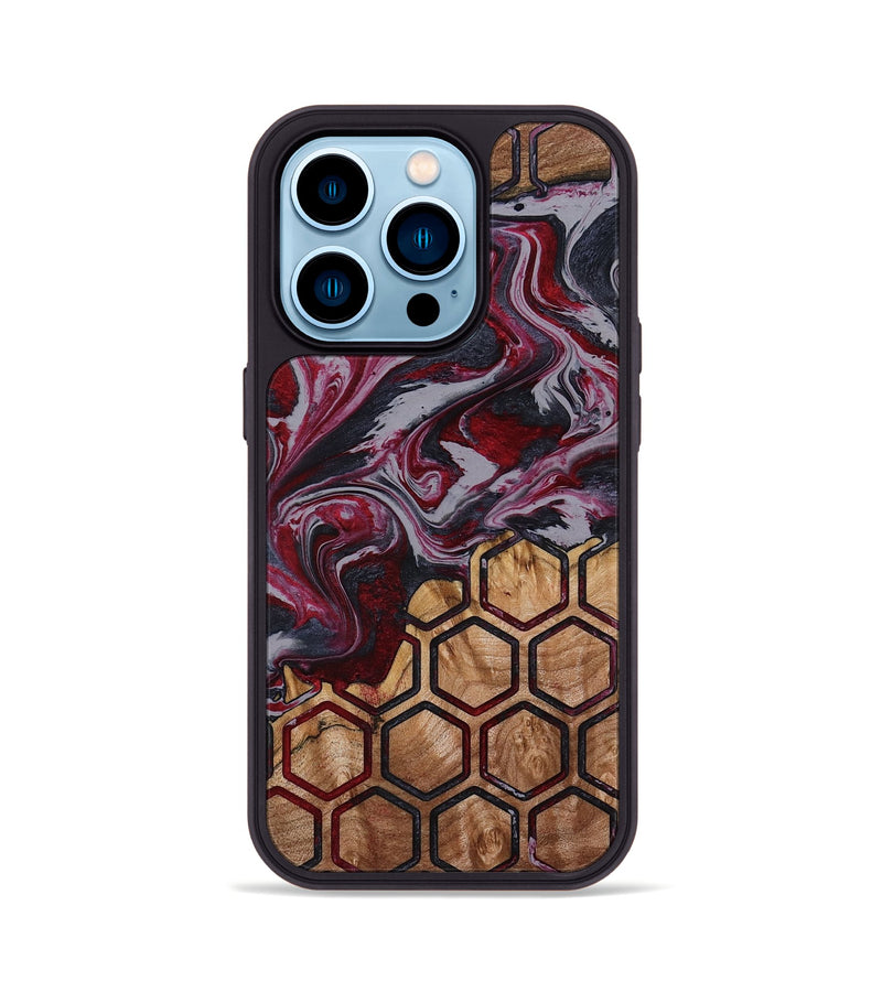 iPhone 14 Pro Wood Phone Case - Ransom (Pattern, 790403)