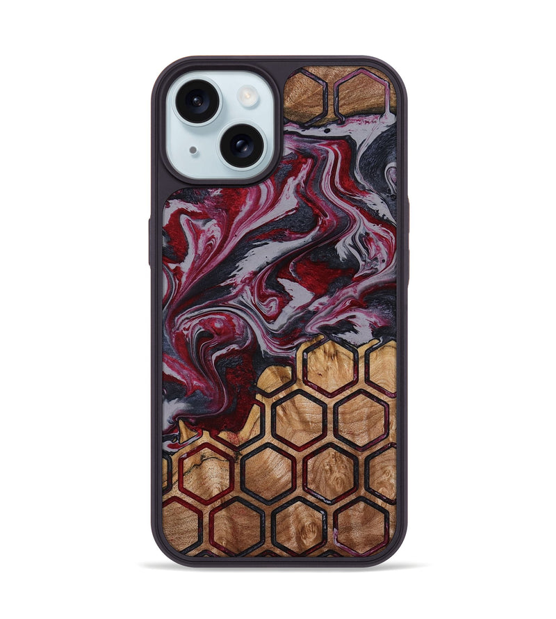 iPhone 15 Wood Phone Case - Ransom (Pattern, 790403)