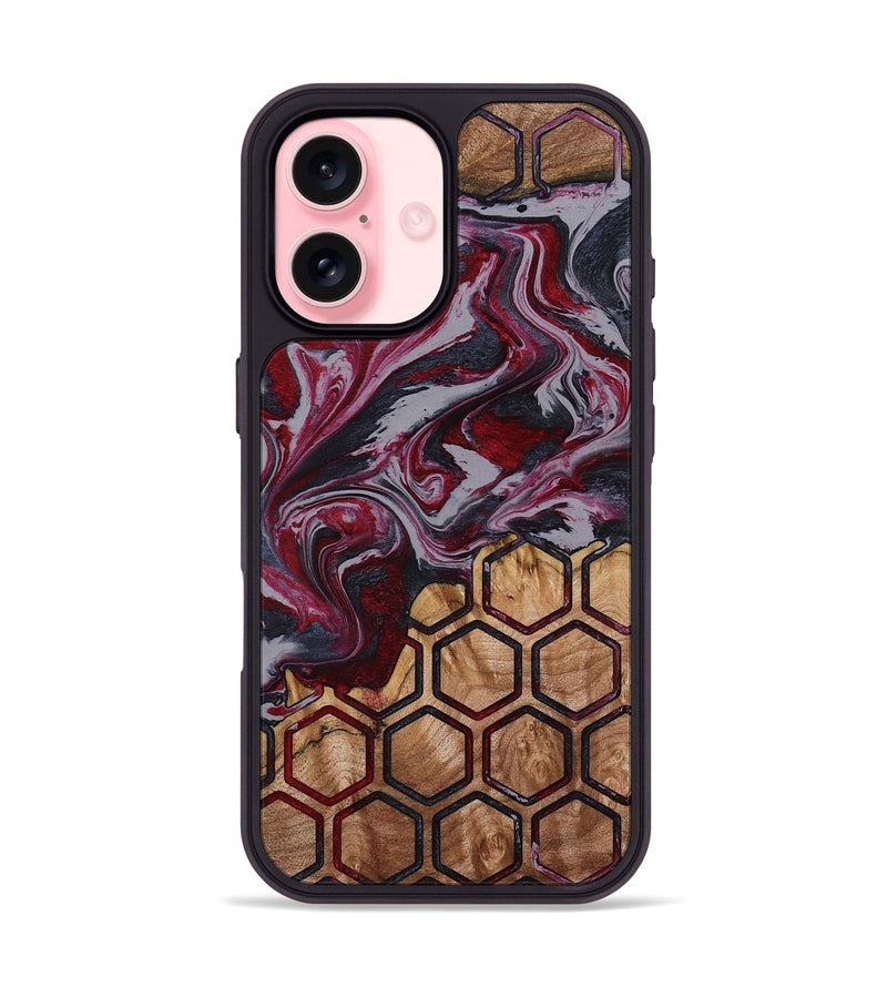 iPhone 16 Wood Phone Case - Ransom (Pattern, 790403)