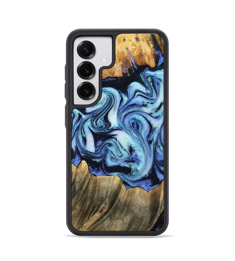 Galaxy S25 Wood Phone Case - Sybil (Blue, 790433)