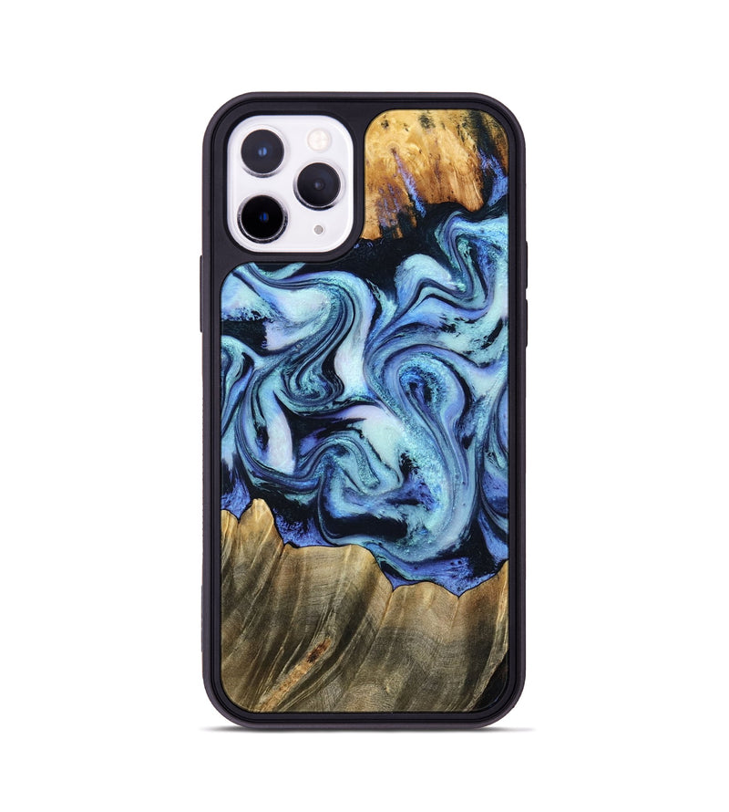 iPhone 11 Pro Wood Phone Case - Sybil (Blue, 790433)
