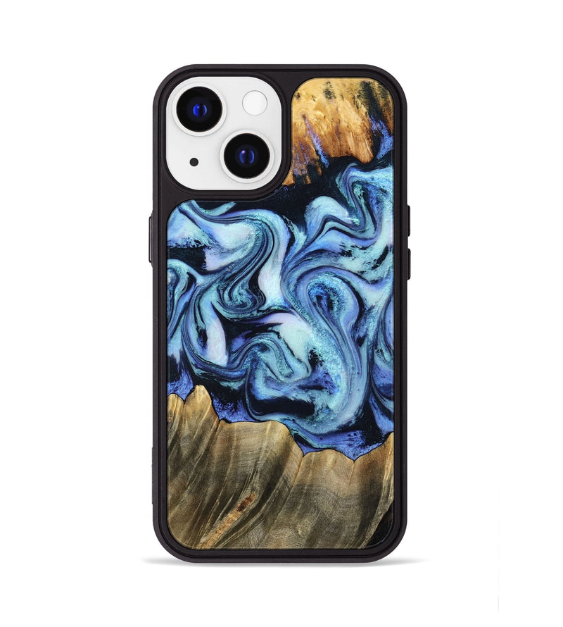 iPhone 13 Wood Phone Case - Sybil (Blue, 790433)