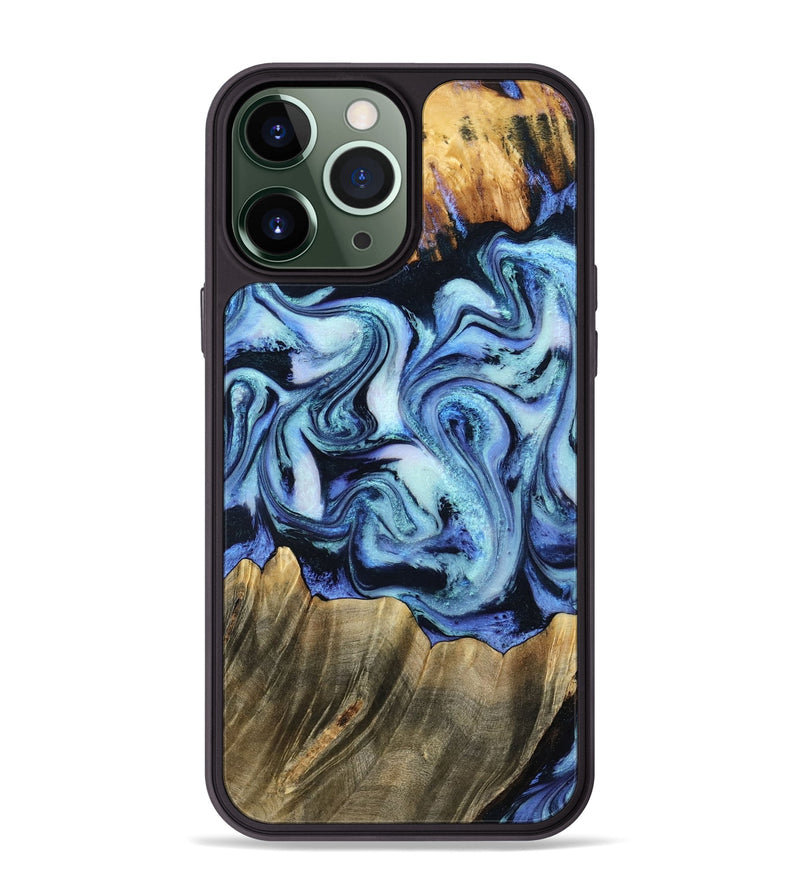 iPhone 13 Pro Max Wood Phone Case - Sybil (Blue, 790433)