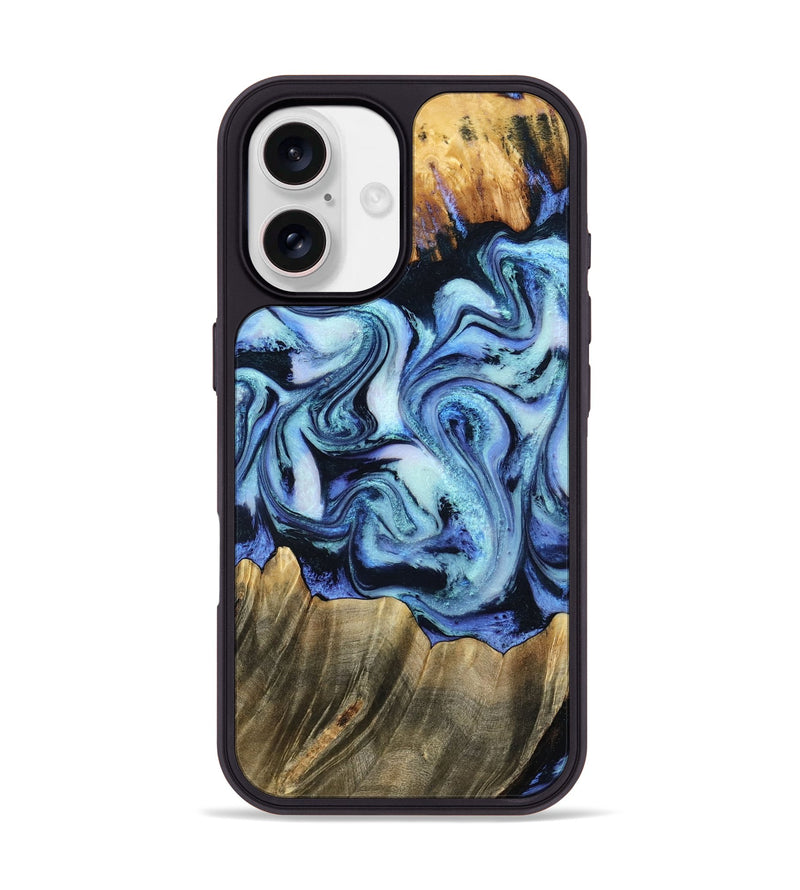 iPhone 17 Wood Phone Case - Sybil (Blue, 790433)