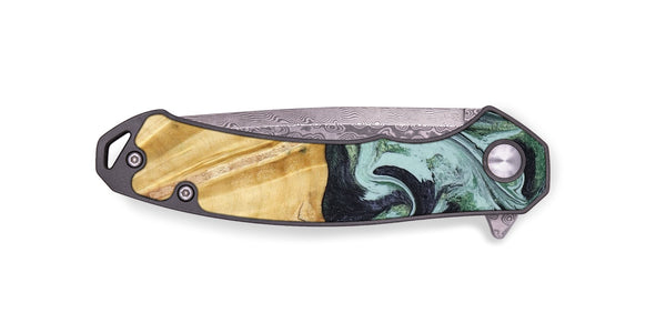 EDC Wood Pocket Knife - Armand (Green, 790435)