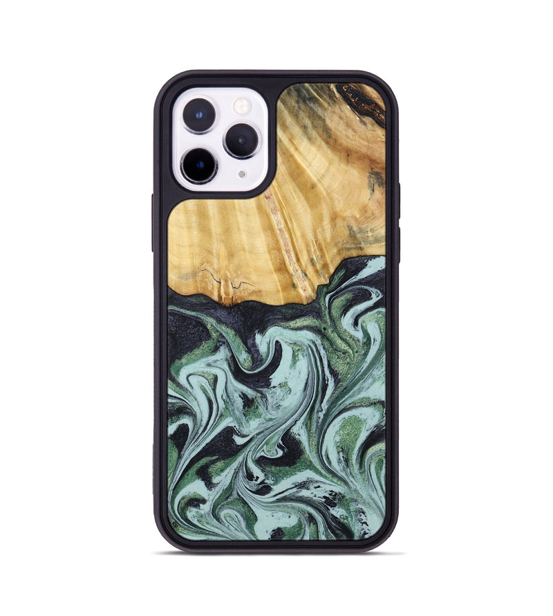 iPhone 11 Pro Wood Phone Case - Armand (Green, 790435)