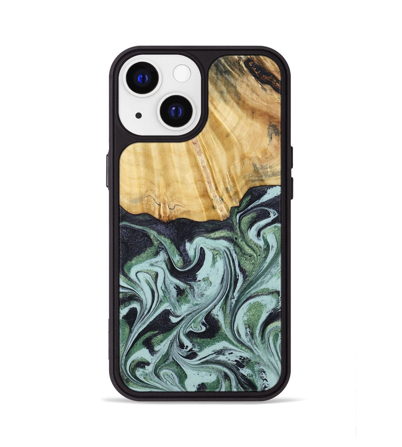 iPhone 13 Wood Phone Case - Armand (Green, 790435)
