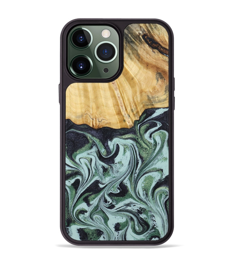 iPhone 13 Pro Max Wood Phone Case - Armand (Green, 790435)