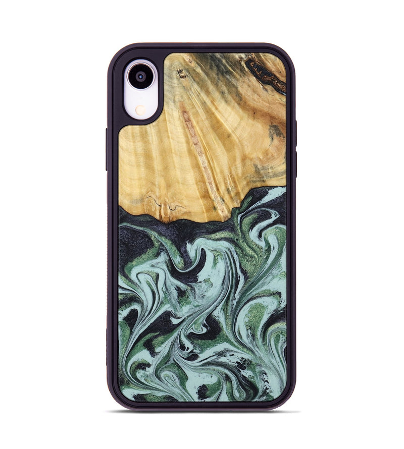 iPhone Xr Wood Phone Case - Armand (Green, 790435)