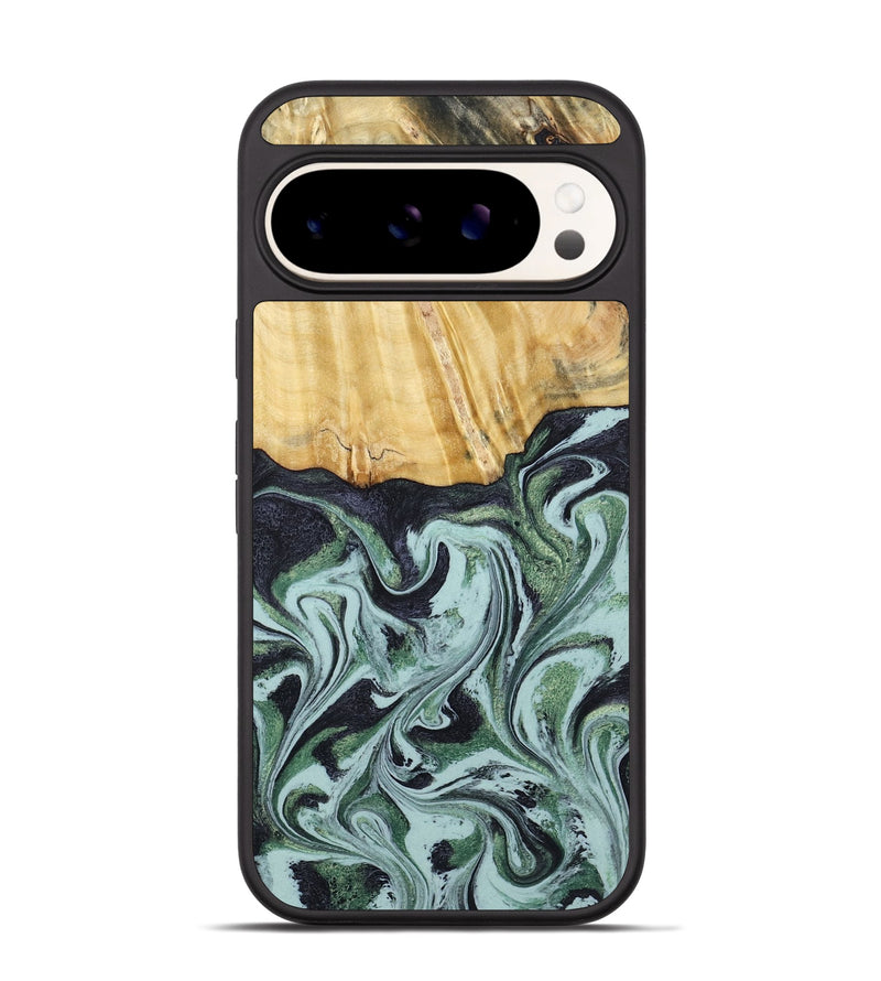Pixel 9 Wood Phone Case - Armand (Green, 790435)