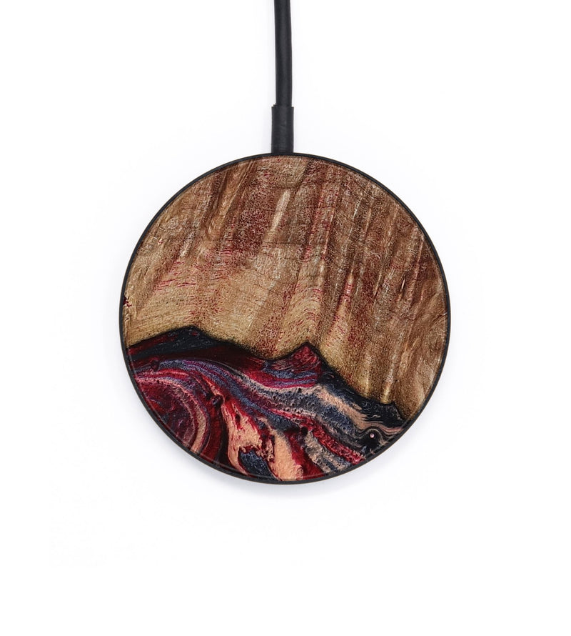 Circle Wood Wireless Charger - Jenny (Red, 790512)