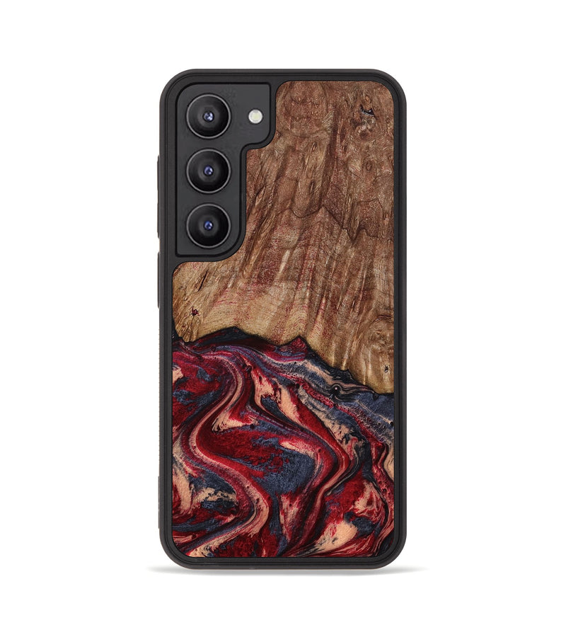 Galaxy S23 Wood Phone Case - Jenny (Red, 790512)