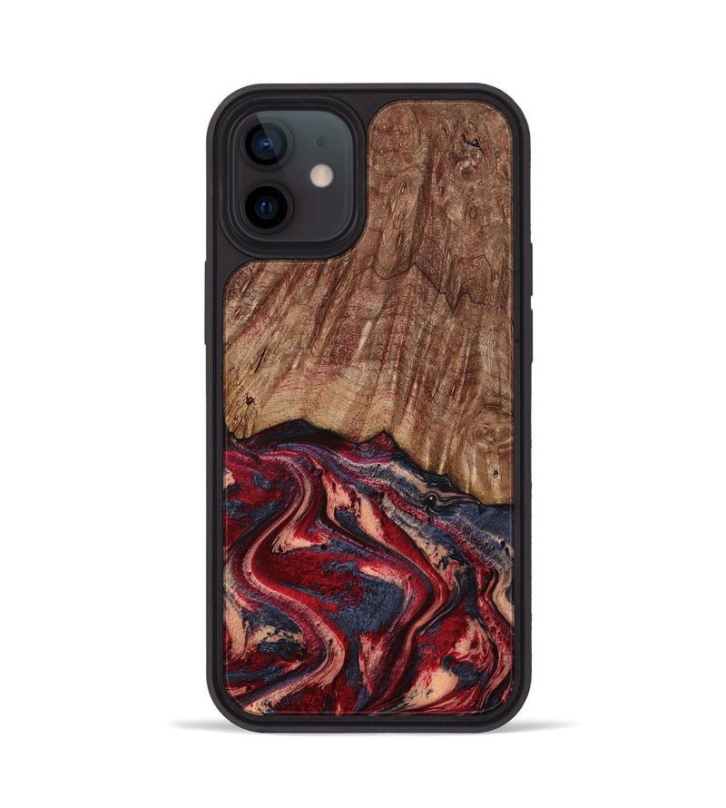 iPhone 12 Wood Phone Case - Jenny (Red, 790512)