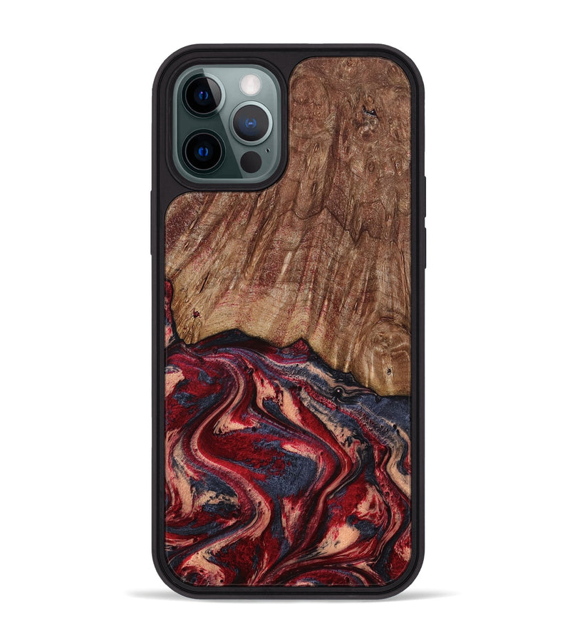 iPhone 12 Pro Max Wood Phone Case - Jenny (Red, 790512)