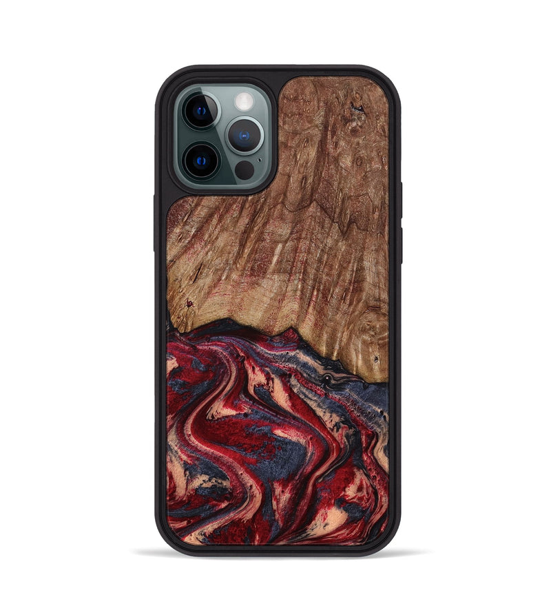 iPhone 12 Pro Wood Phone Case - Jenny (Red, 790512)
