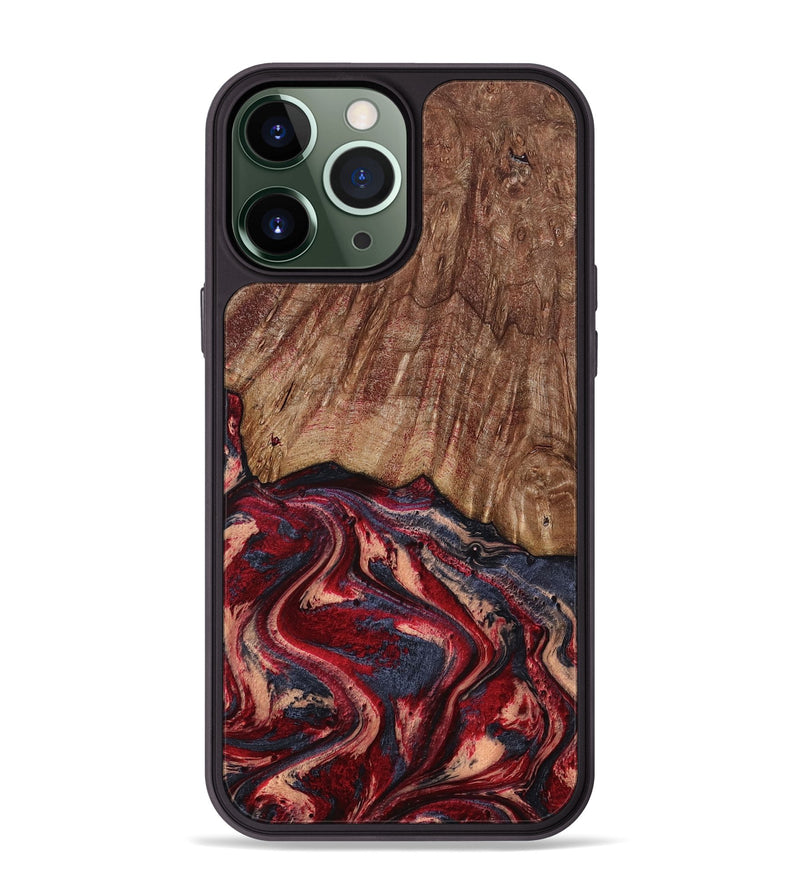 iPhone 13 Pro Max Wood Phone Case - Jenny (Red, 790512)