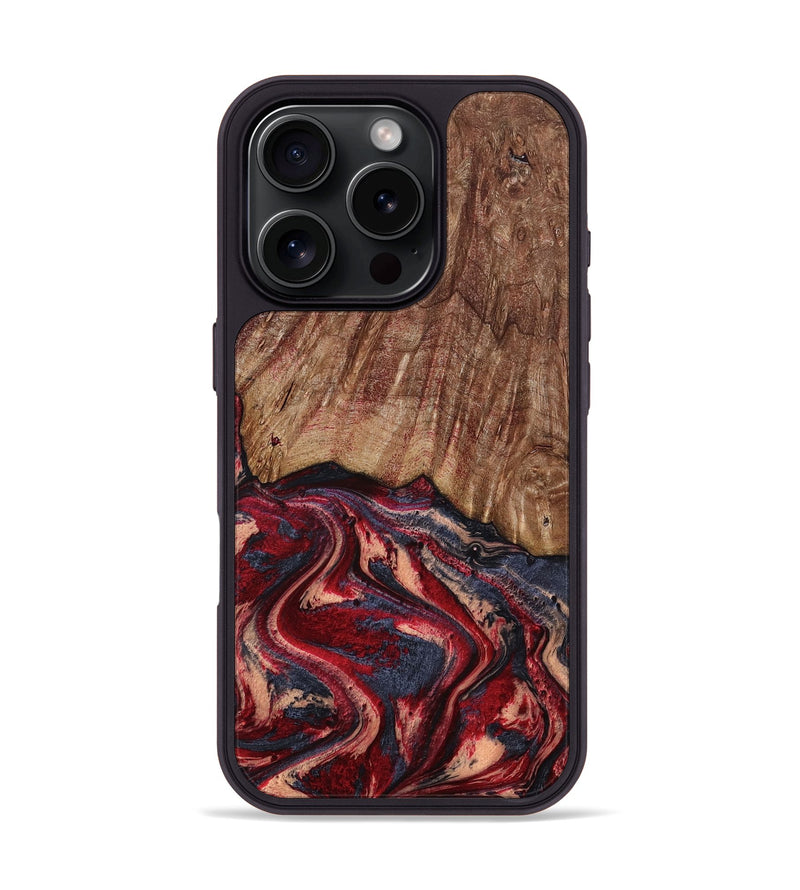 iPhone 16 Pro Wood Phone Case - Jenny (Red, 790512)