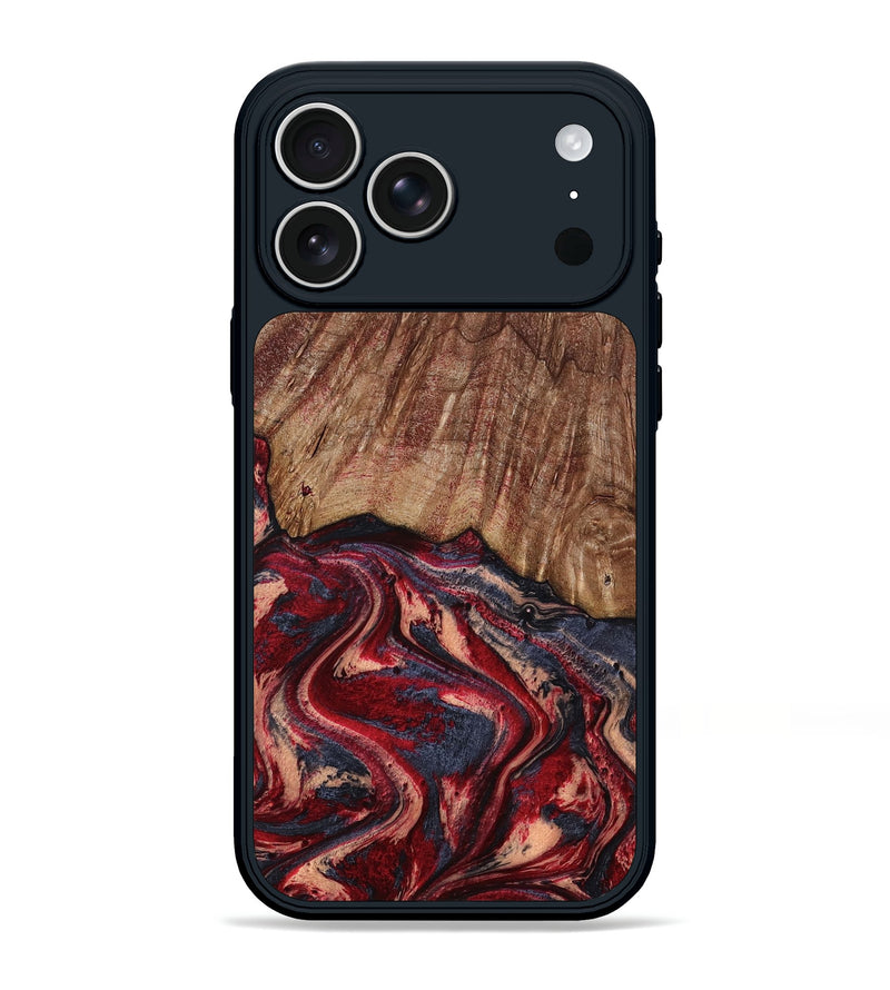 iPhone 17 Pro Max Wood Phone Case - Jenny (Red, 790512)