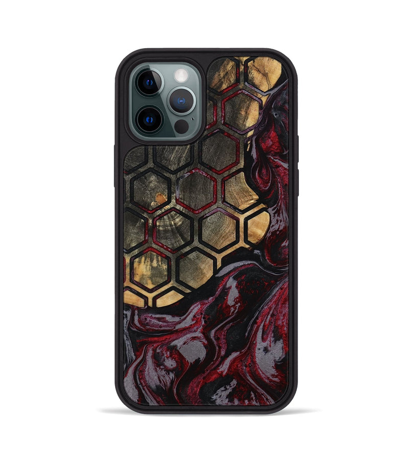 iPhone 12 Pro Wood Phone Case - Eboni (Pattern, 790533)