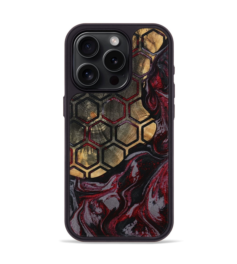 iPhone 15 Pro Wood Phone Case - Eboni (Pattern, 790533)