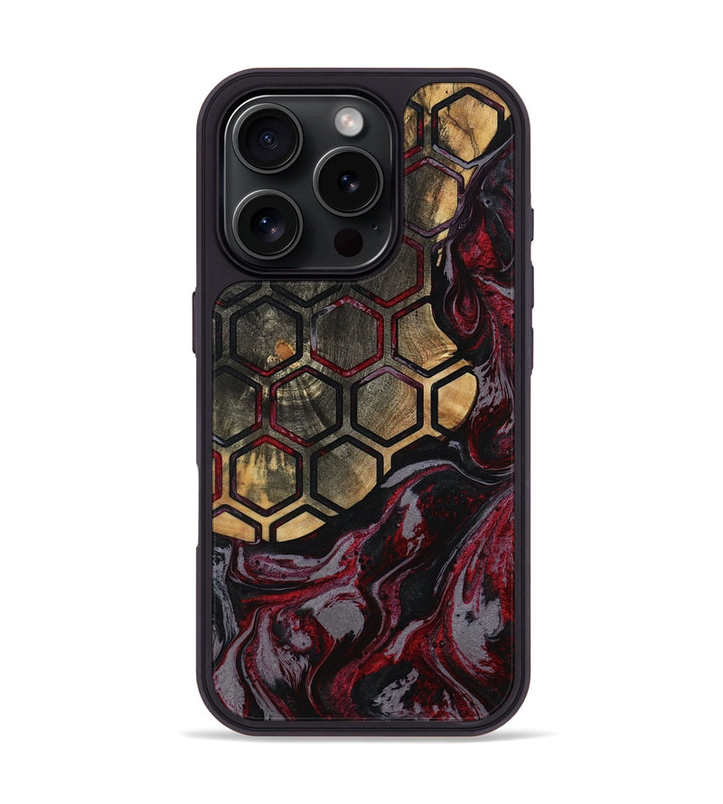 iPhone 16 Pro Wood Phone Case - Eboni (Pattern, 790533)