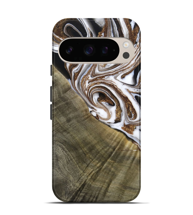 Pixel 10 Wood Live Edge Phone Case - Maisy (Black & White, 790594)
