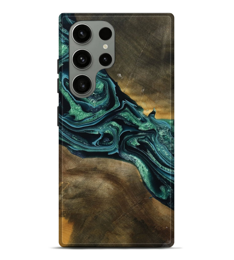 Galaxy S23 Ultra Wood Live Edge Phone Case - Roswell (Green, 790605)