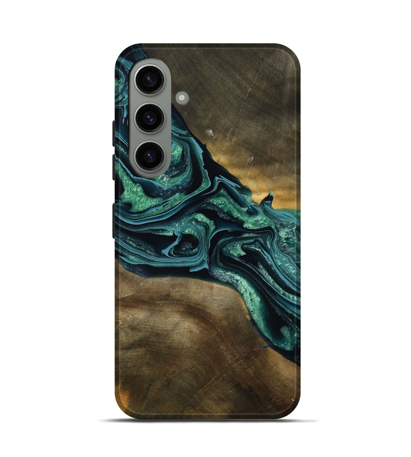 Galaxy S24 Wood Live Edge Phone Case - Roswell (Green, 790605)