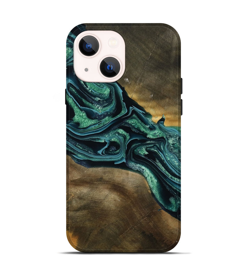 iPhone 14 Wood Live Edge Phone Case - Roswell (Green, 790605)