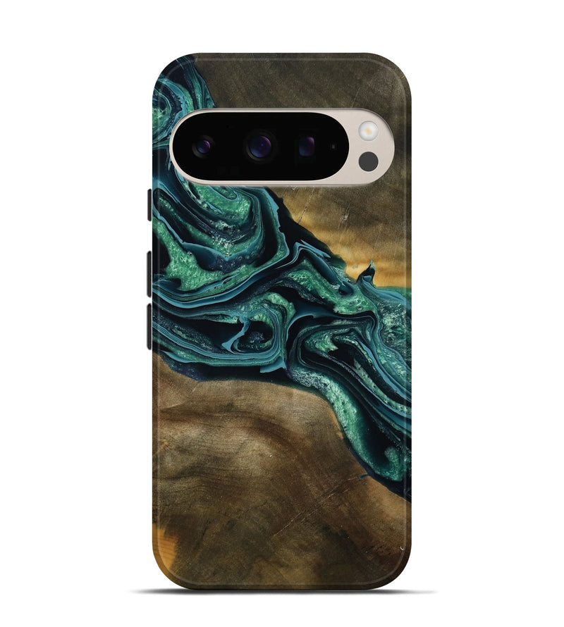 Pixel 10 Wood Live Edge Phone Case - Roswell (Green, 790605)