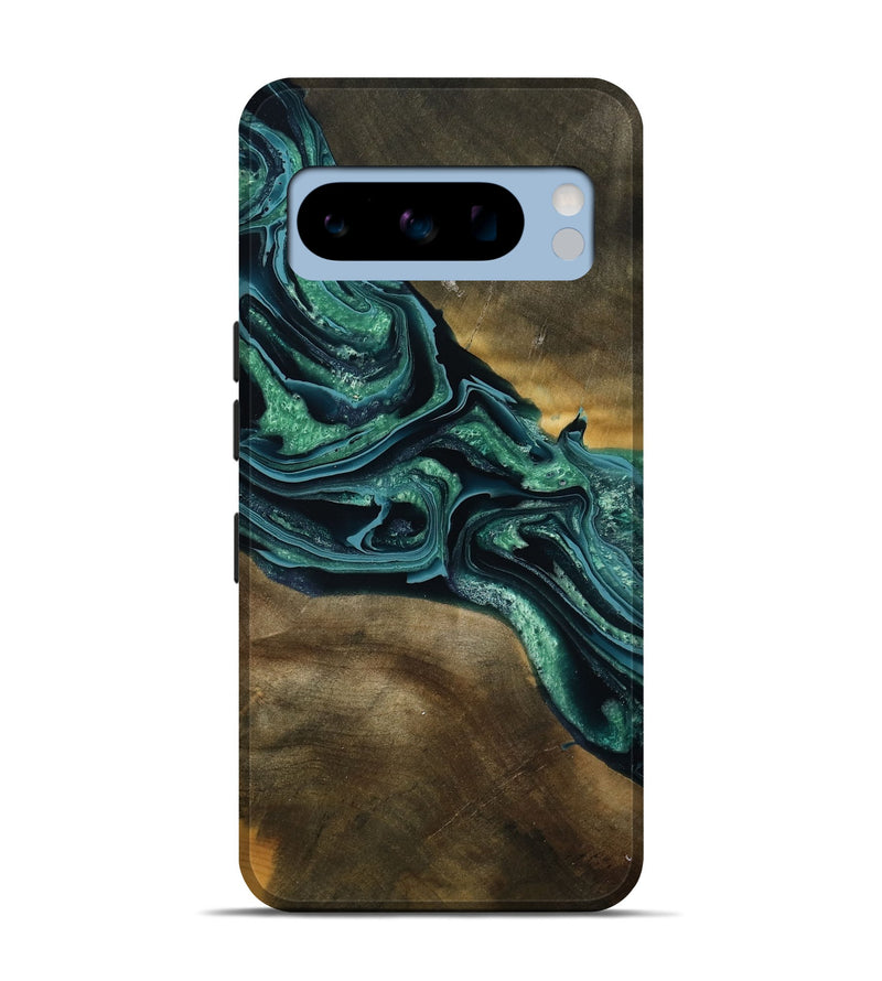 Pixel 8 Pro Wood Live Edge Phone Case - Roswell (Green, 790605)