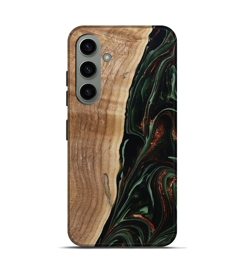 Galaxy S24 Wood Live Edge Phone Case - Lisette (Green, 790610)