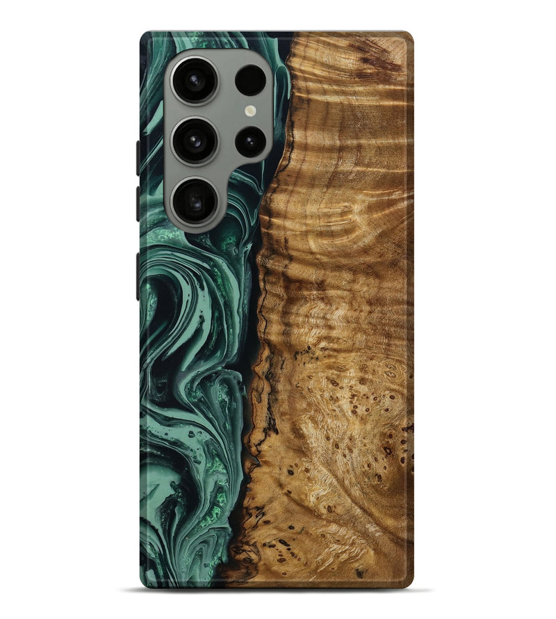 Galaxy S23 Ultra Wood Live Edge Phone Case - Amiya (Green, 790612)
