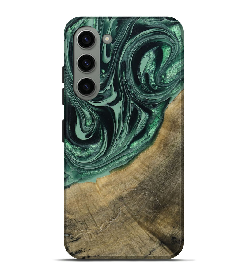 Galaxy S23 Plus Wood Live Edge Phone Case - Karli (Green, 790615)