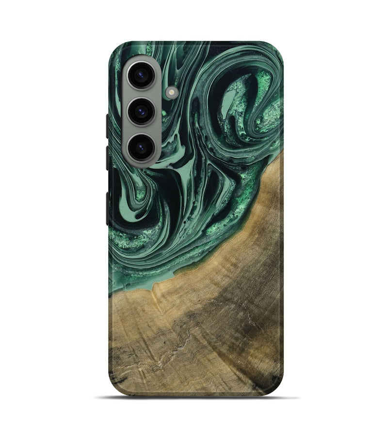 Galaxy S24 Wood Live Edge Phone Case - Karli (Green, 790615)