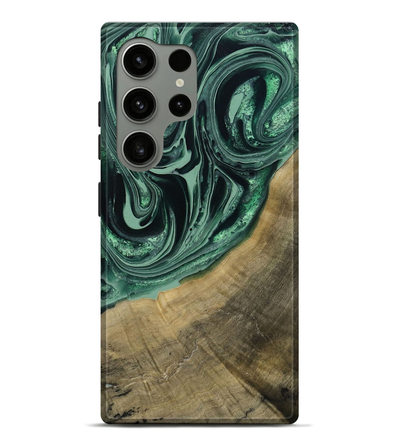 Galaxy S24 Ultra Wood Live Edge Phone Case - Karli (Green, 790615)
