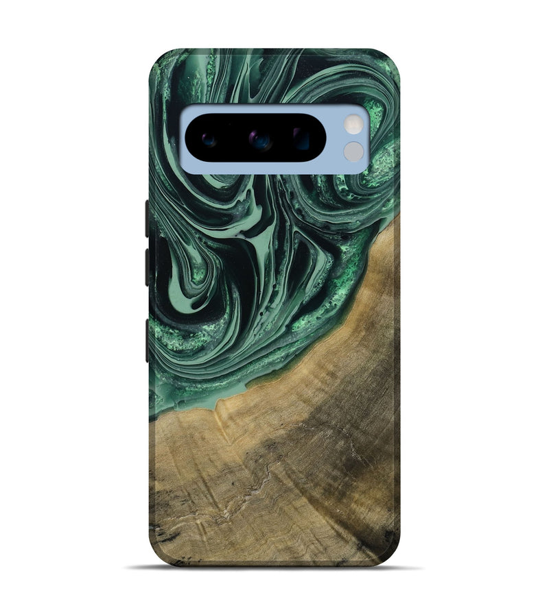 Pixel 8 Pro Wood Live Edge Phone Case - Karli (Green, 790615)