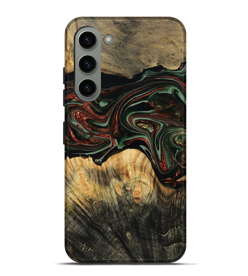 Galaxy S23 Plus Wood Live Edge Phone Case - Dream (Green, 790616)
