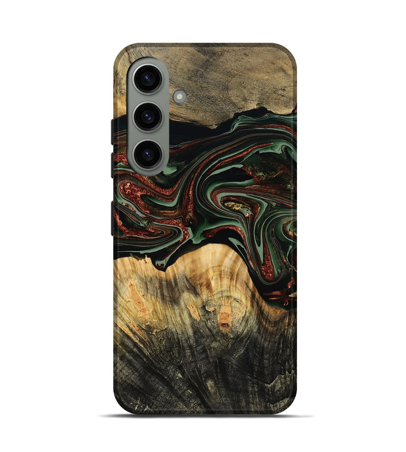 Galaxy S24 Wood Live Edge Phone Case - Dream (Green, 790616)
